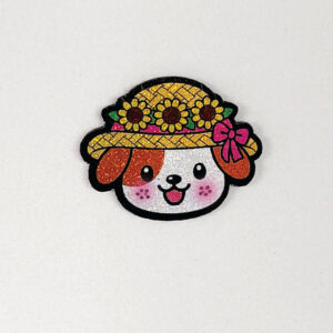 Cachorrinha Caipira Adesiva com 16 unidades - Medidas: L: 2,9 x A: 2,3cm