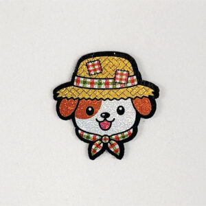 Cachorro Caipira adesivo com 16 unidades - Medidas: L 2,8 x A 2,8cm