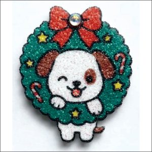 Guirlanda Adesiva pacote com 14 unidades - Medidas Alt: 3cm x Larg: 3cm