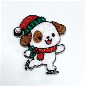 Dog Patinador Adesivo pacote com 17 unidades - Medidas Alt: 2,7cm x Larg: 2,3cm