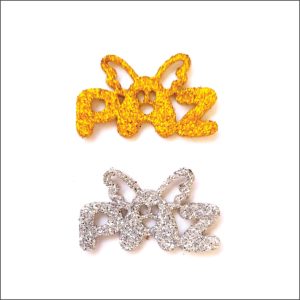 Escrita Paz Adesiva pacote com 18 unidades - Medidas Alt: 3,1cm x Larg: 1,8cm