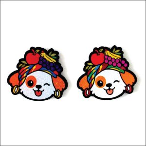 'Mirandinha' Adesiva c/ 12 unidades - Medidas do adesivo: 2,5cm x 2,8cm